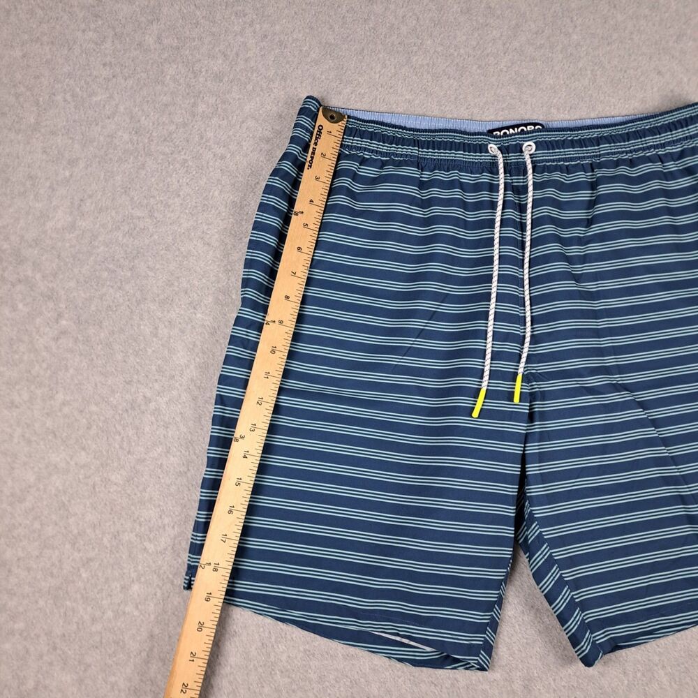 Bonobos Swim Shorts Mens 34 Striped Trunks Beach Board Shorts 9” Inch Blue - Picture 3 of 8